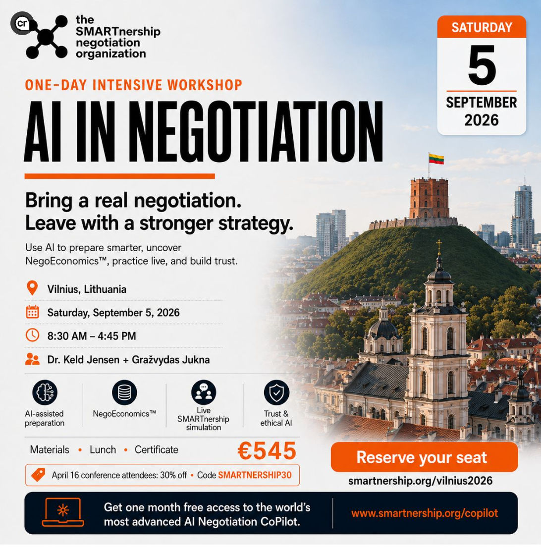 AI in the Negotiation. Bring a real Negotiation. Leave with a stronger strategy